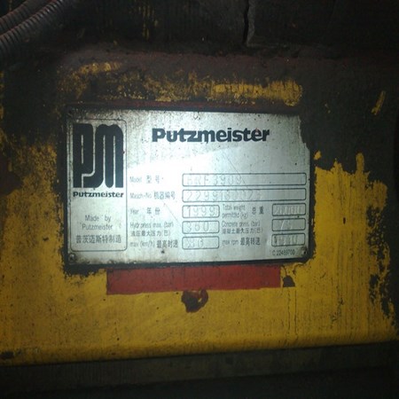 USED PUTZMEISTER 39METER PUMP TRUCK